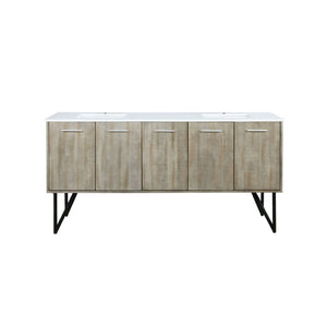 English Elm Rustic Acacia Double Bath Vanity 72" W X 20" D With Durable Cultured Marble Top & Ample Storage Options B2731P259708-GIGA