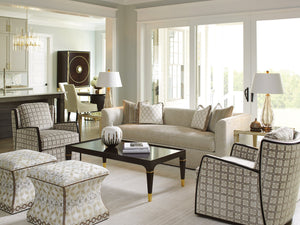 Lexington Merino Ottoman - Luxe Transitional Design With Elegant Gold Accents And Sophisticated Detailing  Wood 1844-25-41
