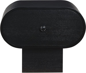 Harlow Black Night Stand 752Black-NS Meridian Furniture