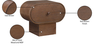 Harlow Brown Night Stand 752Brown-NS Meridian Furniture