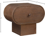 Harlow Brown Night Stand 752Brown-NS Meridian Furniture