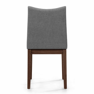 English Elm Christopher Knight Home® - Dining Chairs Set Of 2 - Mid-Century Modern Design, Dark Grey Upholstery & Rubberwood Frame 59460.00DGYWNT