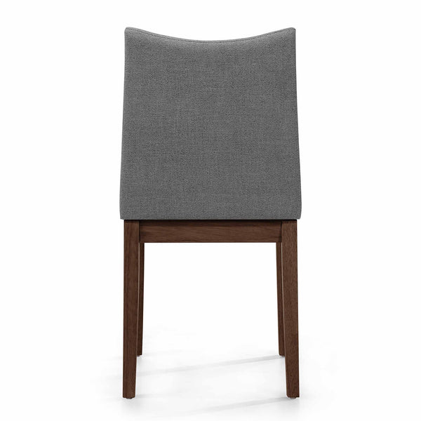 English Elm Christopher Knight Home® - Dining Chairs Set Of 2 - Mid-Century Modern Design, Dark Grey Upholstery & Rubberwood Frame 59460.00DGYWNT