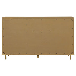English Elm Stevie Sand Wash 8-Drawer Dresser - Mid-Century Modern Elegance With Bohemian Flair For Stylish Storage B062P358072-GIGA