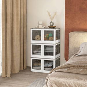 English Elm HOMCOM Farmhouse Storage Chest with Safety Gas Strut, 30" Lift-Top Blanket Trunk for Entryway White W2225P217733