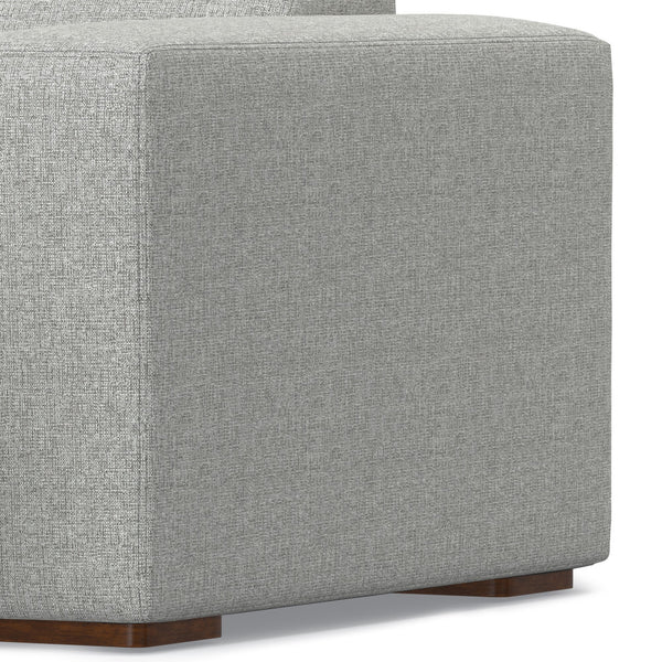 English Elm Rex 2-Seater Sofa with Right Chaise — 122" Modern Gray Sectional, Recycled Performance Fabric, Durable Comfort B136P199211