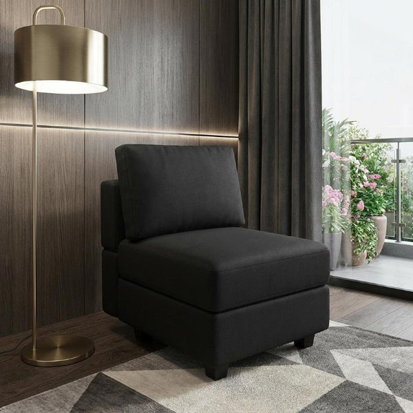 26 Inch Faux Leather Accent Lounge Chair with Hidden Storage for Modern Living Rooms