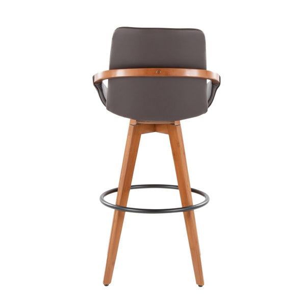 English Elm Dining/accent Chair Solid Wood Tapered Legs Cream Upholstery Mid-century Modern Seating B202P471201