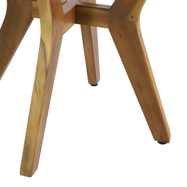 English Elm Set of 3 Acacia Wood Outdoor Lounge Chairs with Concrete Top Side Table N769P303159A_2_70618.00LGRY