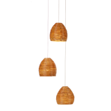 Beehive Round Multi-Drop Pendant