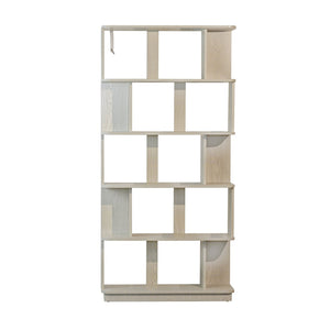English Elm 31.5" Tall 5-tier Mdf Bookcase Slim Open Shelving Unit for Office Bedroom Living Room White W2899P444154