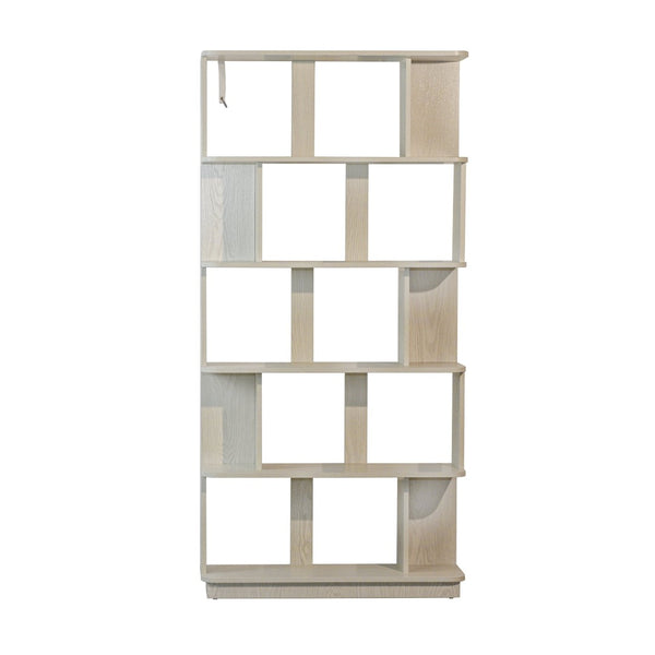 English Elm 31.5" Tall 5-tier Mdf Bookcase Slim Open Shelving Unit for Office Bedroom Living Room White W2899P444154