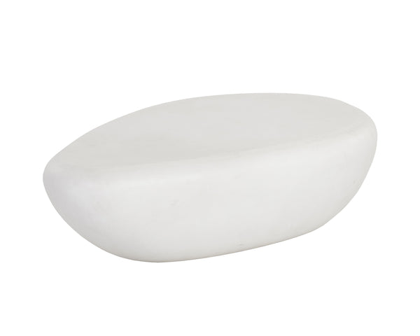 Sunpan Corvo Coffee Table - Unique Contemporary Design in Natural Concrete for Stylish Indoor Outdoor Spaces Large - 54W x 34D x 16H