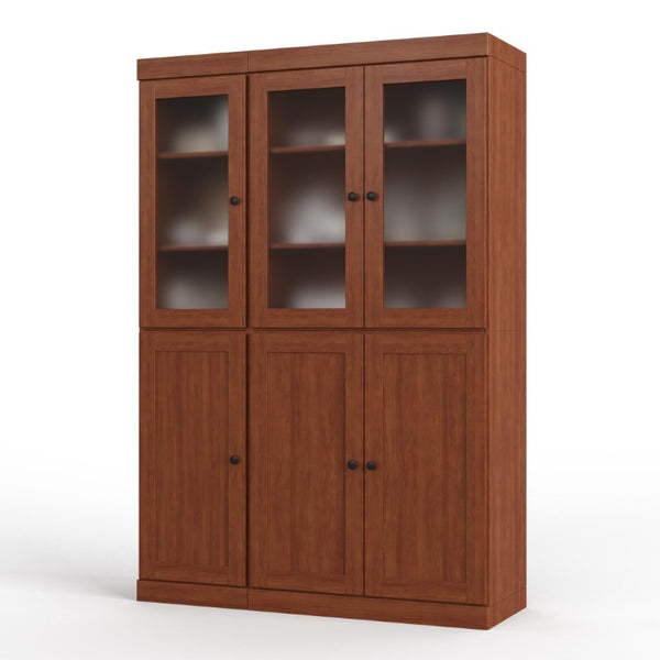 HomeRoots 72 Inch Solid Wood Freestanding Pantry Cabinet Six Doors Tall Kitchen Storage Unit 753949