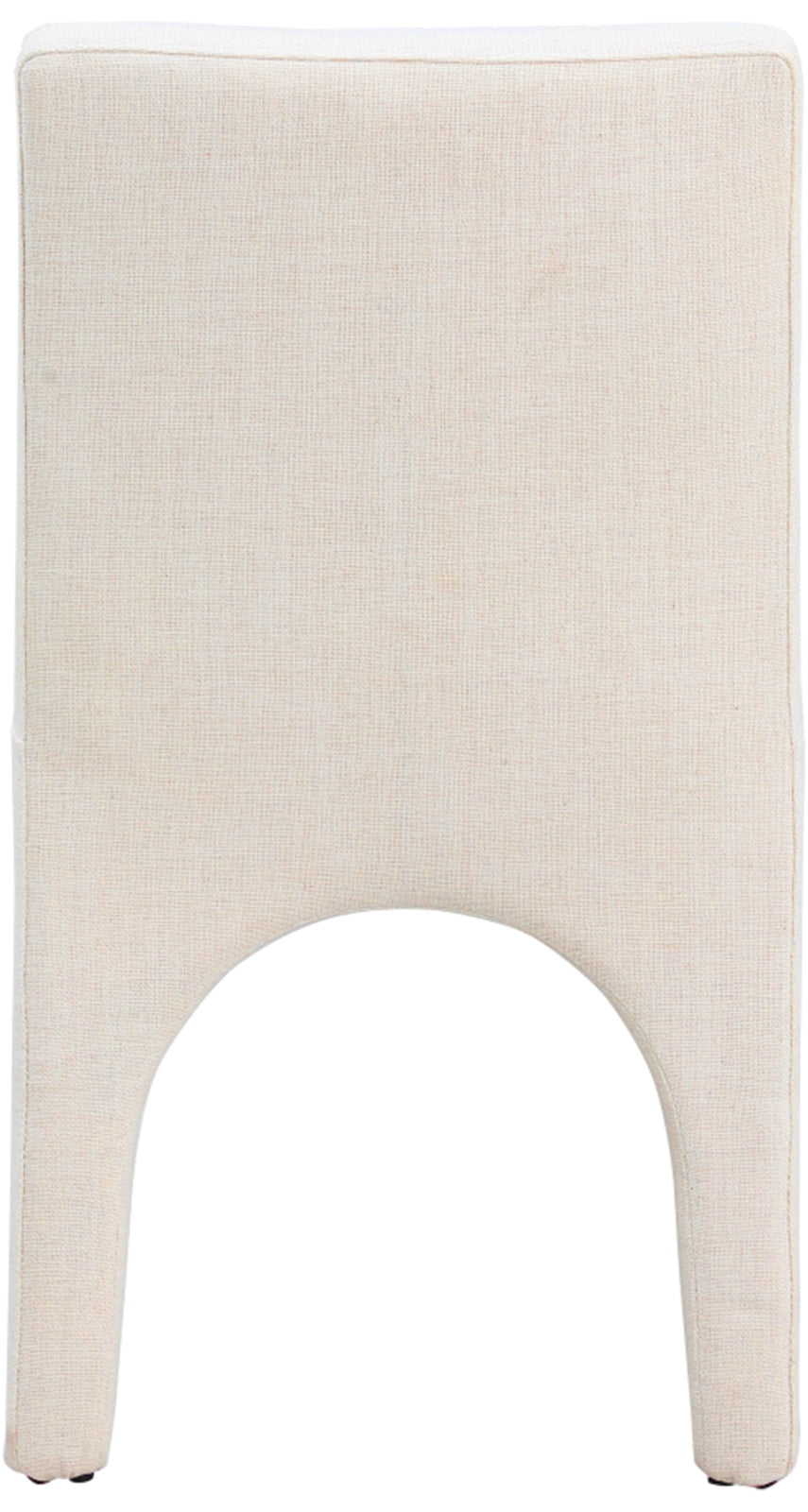 Gramercy Beige Linen Textured Fabric Dining Chair 753Beige-C Meridian Furniture