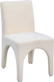 Gramercy Beige Linen Textured Fabric Dining Chair 753Beige-C Meridian Furniture