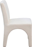 Gramercy Beige Linen Textured Fabric Dining Chair 753Beige-C Meridian Furniture