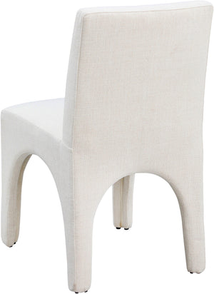 Gramercy Beige Linen Textured Fabric Dining Chair 753Beige-C Meridian Furniture