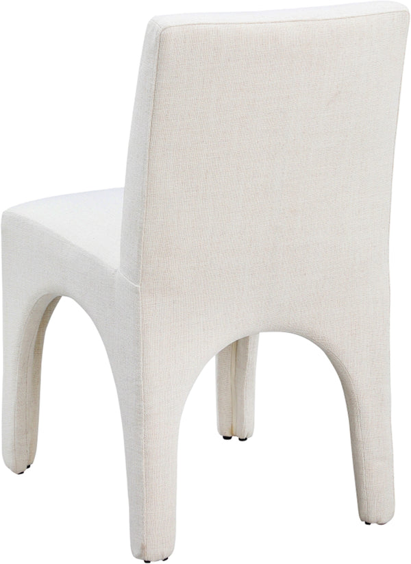 Gramercy Beige Linen Textured Fabric Dining Chair 753Beige-C Meridian Furniture