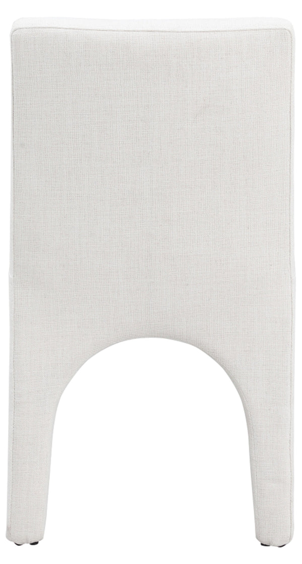 Gramercy Cream Linen Textured Fabric Dining Chair 753Cream-C Meridian Furniture