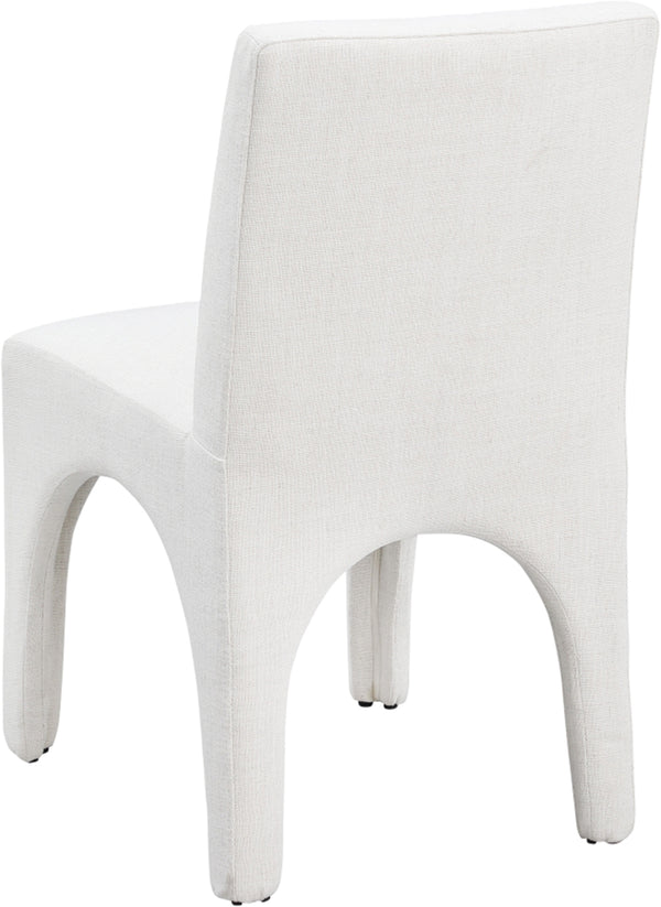 Gramercy Cream Linen Textured Fabric Dining Chair 753Cream-C Meridian Furniture