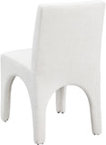 Gramercy Cream Linen Textured Fabric Dining Chair 753Cream-C Meridian Furniture