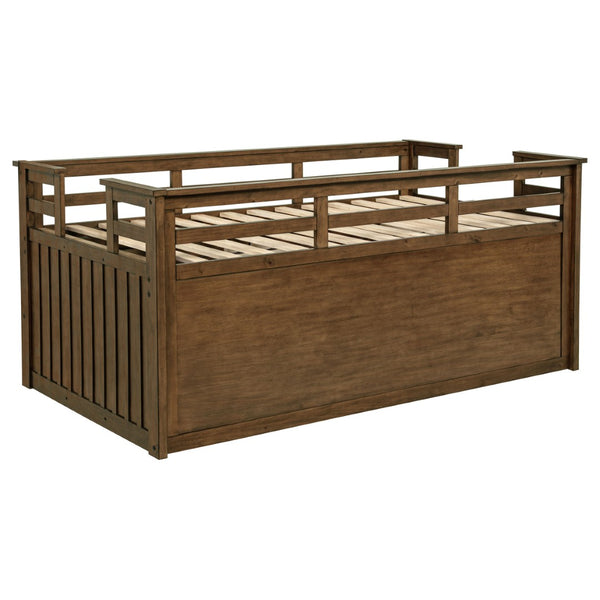 English Elm Starboard Twin Storage Bed with Trundle Pine Frame Cabin Style Kids Room B062S01721