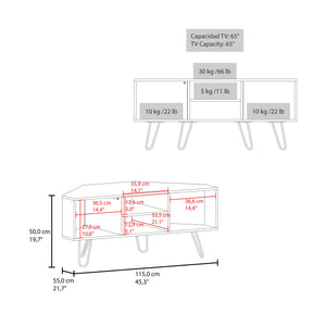 English Elm Wengue Modern 1-Door TV Stand with Waterproof Wenge Finish, 3 Shelves & Metal Legs for Stable Storage B062P355528