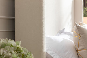 English Elm Harper Upholstered California King Bed With 54" Tall Headboard, Ivory Boucle, Easy Assembly & No Box Spring B083P358494