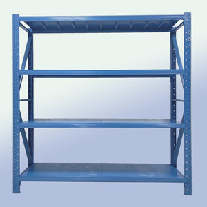 English Elm Four-tier Powder-coated Steel Shelving Unit with Adjustable Rack for Garage Storage W3752S00012