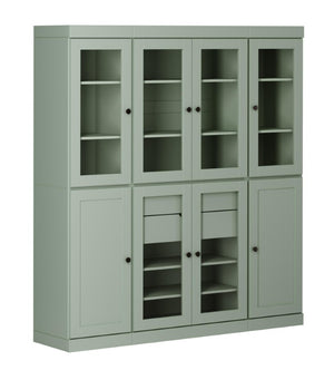 HomeRoots 72 Inch Solid Wood Pantry Cabinet with Two Drawers for Kitchen or Utility Storage 754436