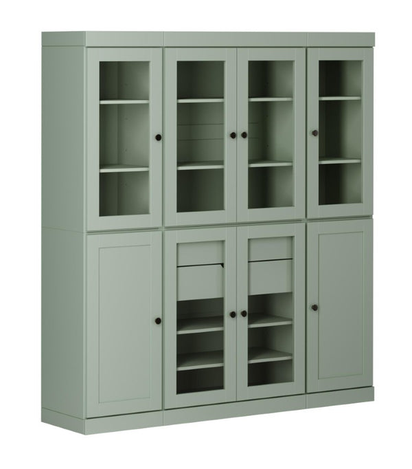 HomeRoots 72 Inch Solid Wood Pantry Cabinet with Two Drawers for Kitchen or Utility Storage 754436