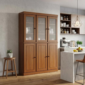 72 Inch Solid Wood Pantry Cabinet Freestanding Kitchen Storage Organizer Closet