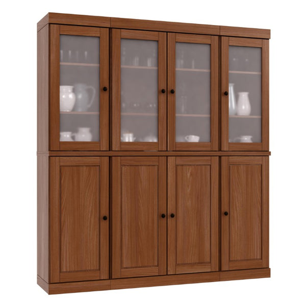HomeRoots 72 Inch Solid Wood Pantry Cabinet Freestanding Kitchen Storage Organizer Closet 754510