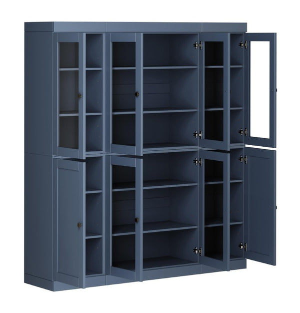 72 Inch Solid Wood Pantry Cabinet Tall Kitchen Storage Closet Armoire with Farmhouse Style