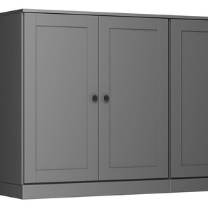 64 Inch Solid Wood Sideboard with Four Drawers and Enclosed Cabinet Storage