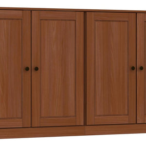 64 Inch Solid Wood Sideboard with Four Drawers and Spacious Cabinet Storage