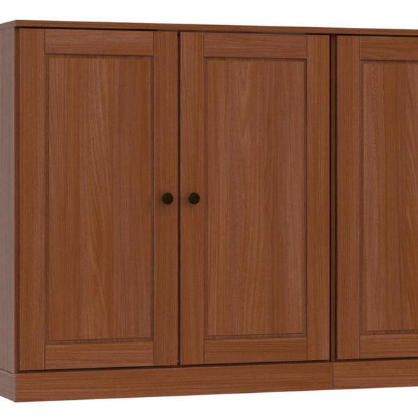 64 Inch Solid Wood Sideboard with Four Drawers and Spacious Cabinet Storage