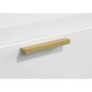 English Elm Sophia 4-Drawer Chest - Modern White Storage Solution With Gold Accents For Stylish Organization B062P353393-GIGA