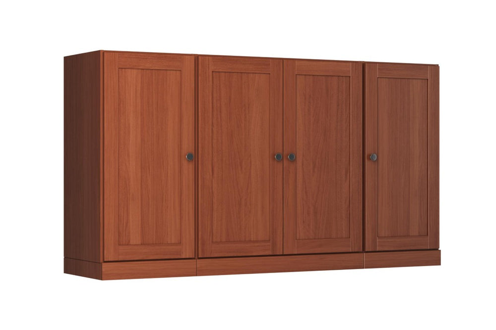 HomeRoots 65 Inch Solid Wood Sideboard with Two Drawers and Four Cabinet Doors for Dining Rooms 754978