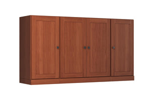 65 Inch Solid Wood Sideboard with Two Drawers and Four Cabinet Doors for Dining Rooms