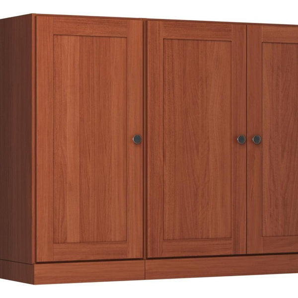 65 Inch Solid Wood Sideboard with Two Drawers and Four Cabinet Doors for Dining Rooms