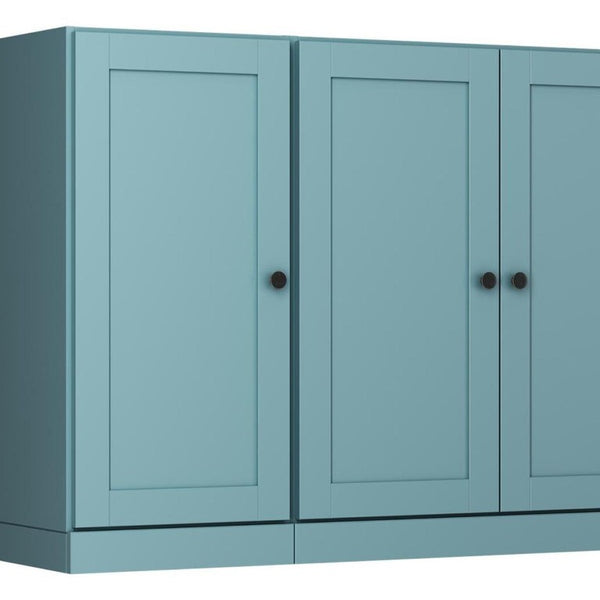 65 Inch Solid Wood Sideboard with Two Drawers Four Doors for Dining Room Storage