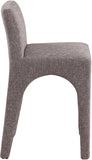 Gramercy Brown Linen Textured Fabric Stool 754Brown-C Meridian Furniture