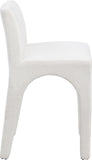 Gramercy Cream Linen Textured Fabric Stool 754Cream-C Meridian Furniture