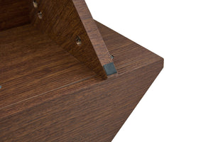 English Elm A Modern Two-tier Mdf Coffee Table with Open Shelf for Living Room Storage W3875P396857