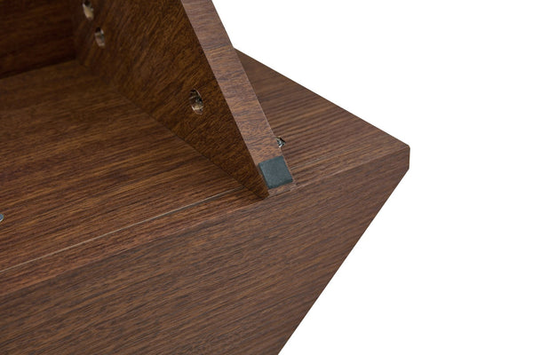 English Elm A Modern Two-tier Mdf Coffee Table with Open Shelf for Living Room Storage W3875P396857