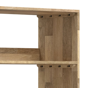 English Elm Hunter Tall Bookcase Natural Mango Wood with Drawer & Hairpin Legs, Industrial Modern Storage Shelf B136P238609