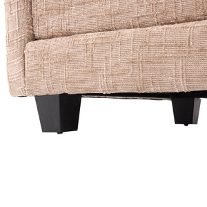 English Elm United We Win 112" Oversized Modular Chenille Sectional Sofa With Storage Ottoman & Usb Charging Ports W1568S00183-GIGA