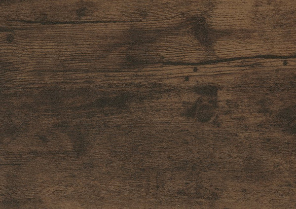 English Elm Rustic Overbed Desk with Adjustable 40-44" Height, Brown Faux Wood Top, Metal Caster Legs for Bedworking B011P244981